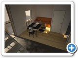 23 View from the ground floor staircase towards the dinning living area